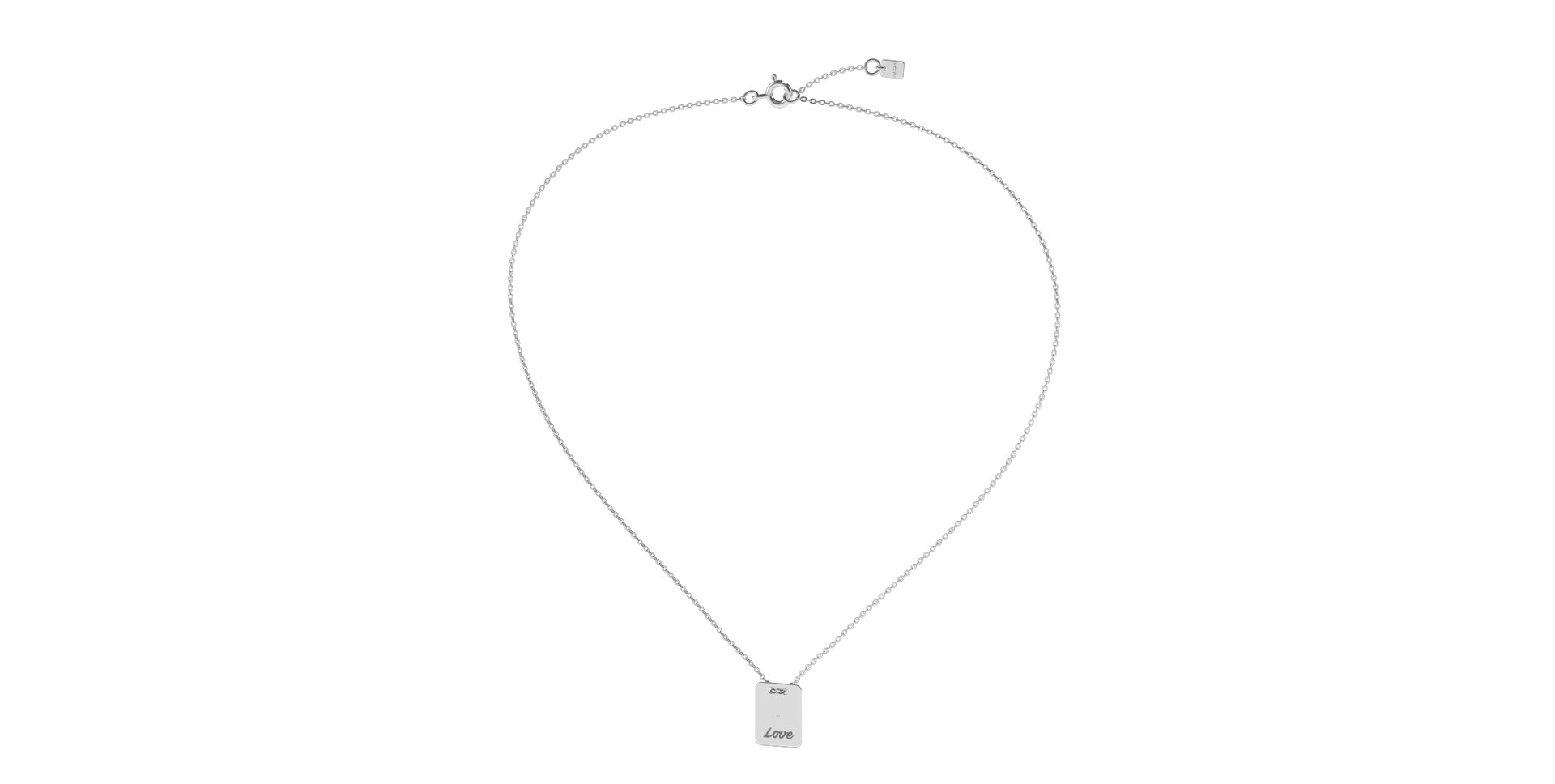 Diamond necklace Stamp Love