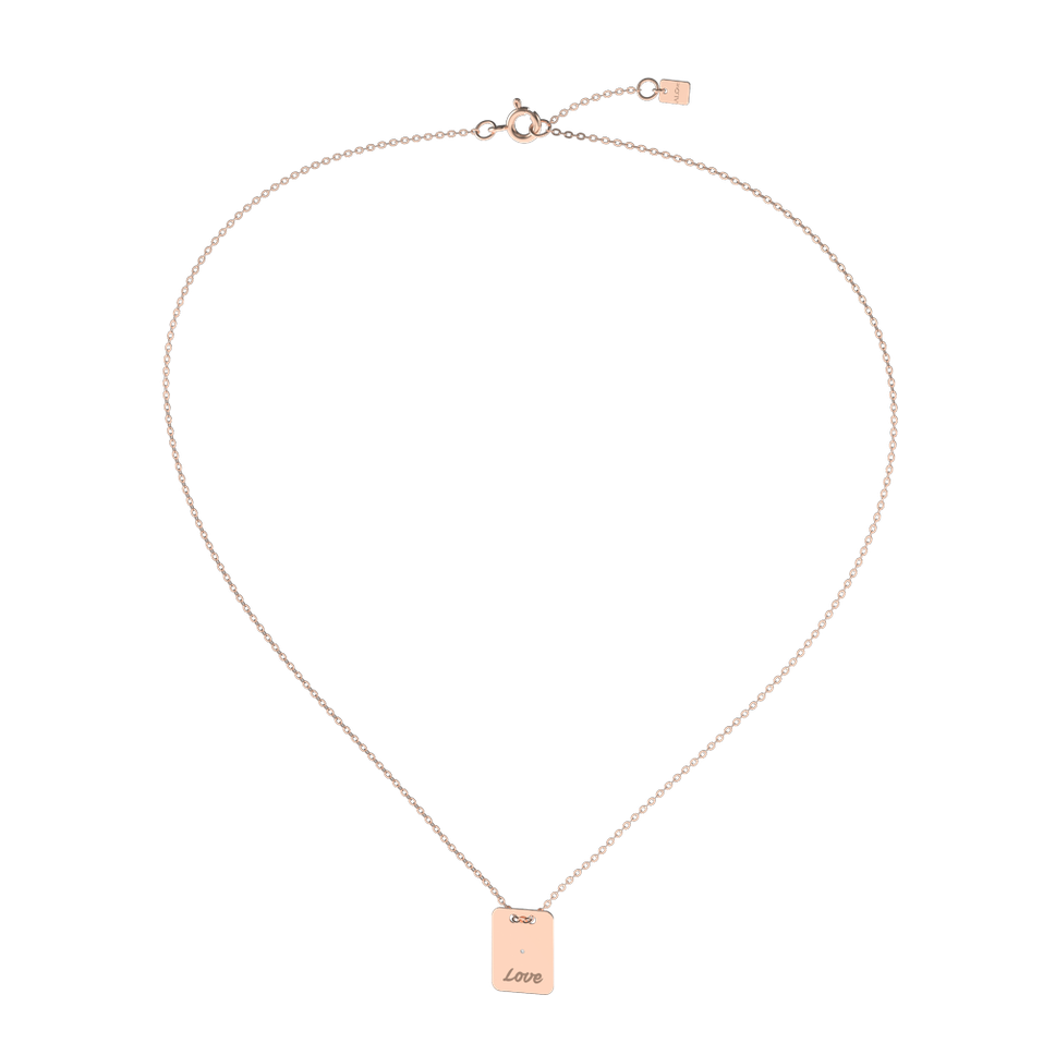 Diamond necklace Stamp Love