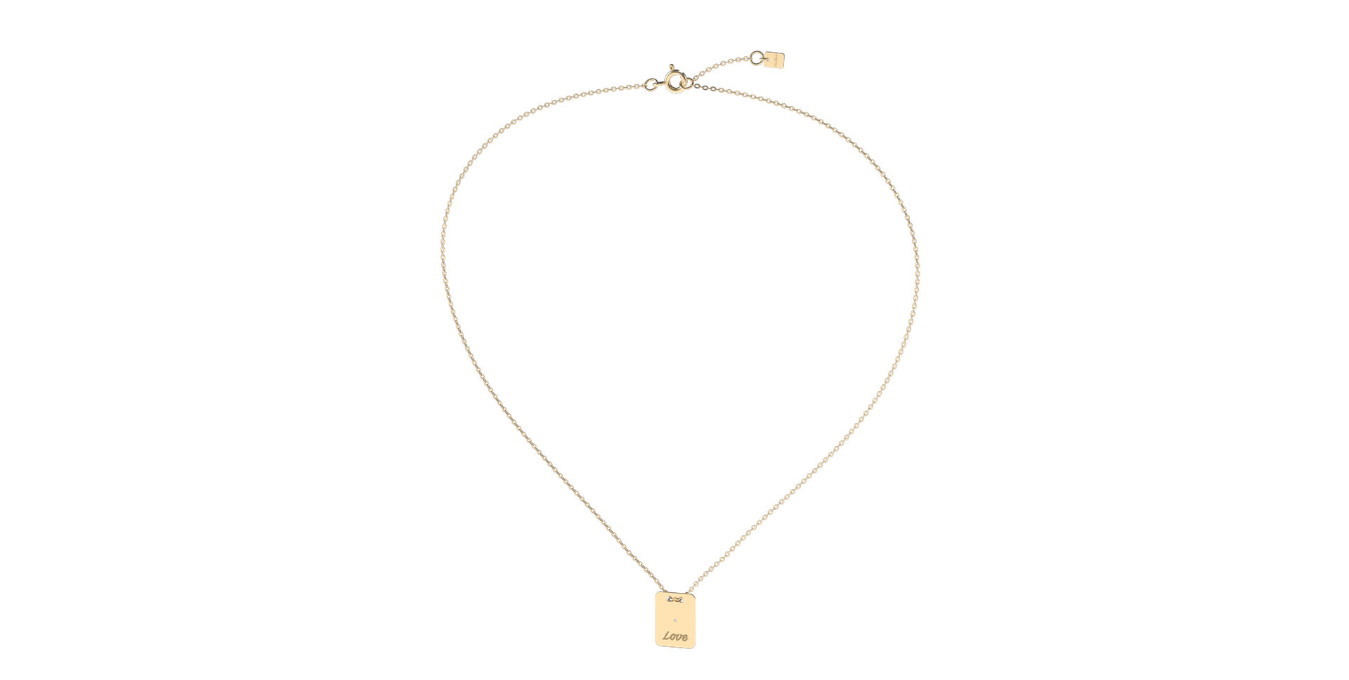 Diamond necklace Stamp Love