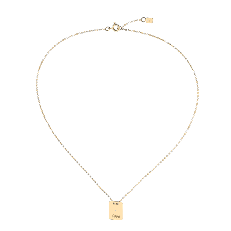 Diamond necklace Stamp Love