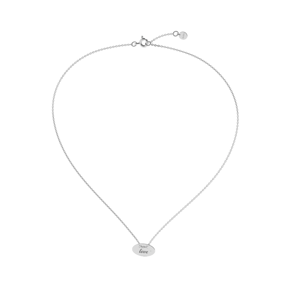 Diamond necklace Love Y