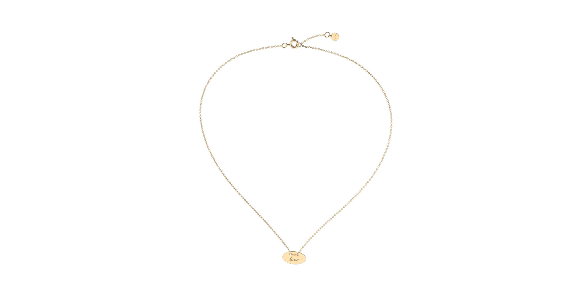 Diamond necklace Love Y