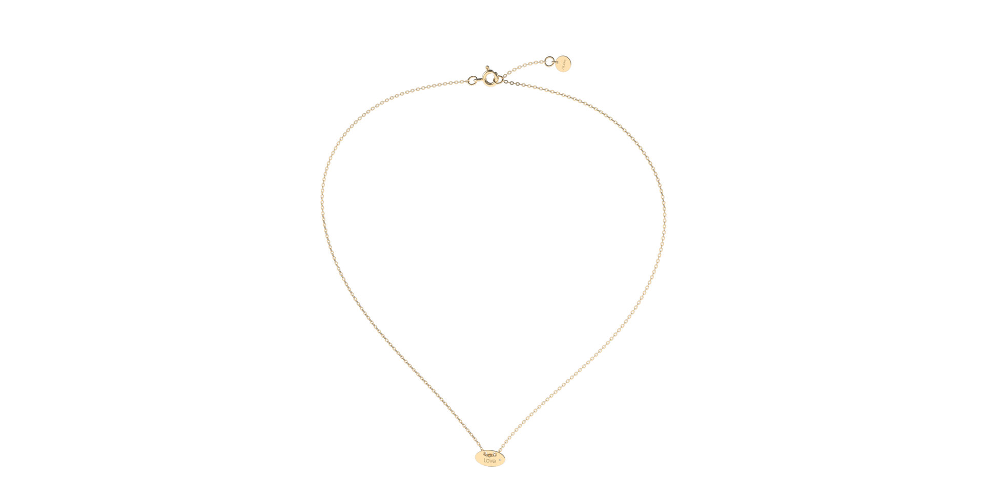 Diamond necklace Love Y