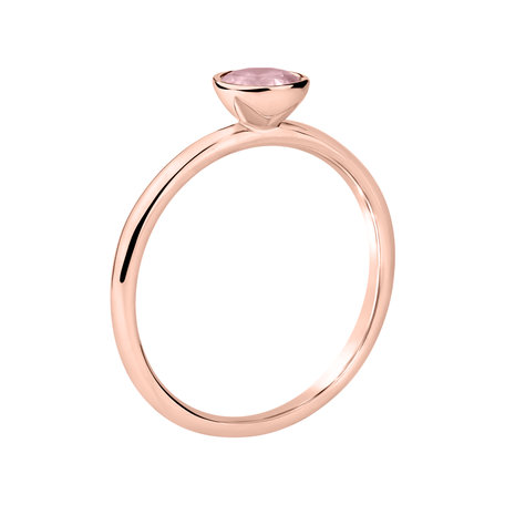 Ring with Rose Quartz Bonbon