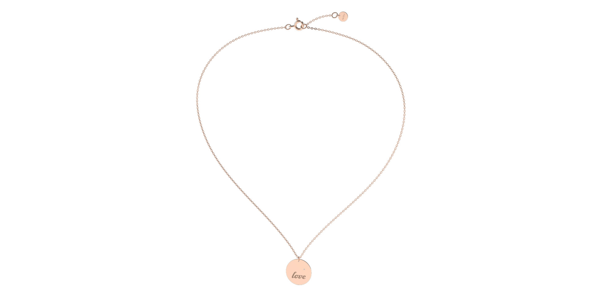Diamond necklace Love