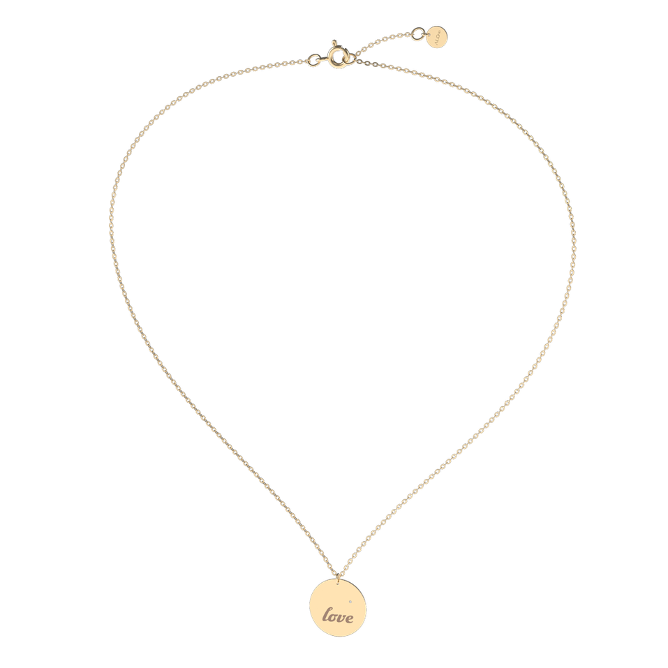 Diamond necklace Love