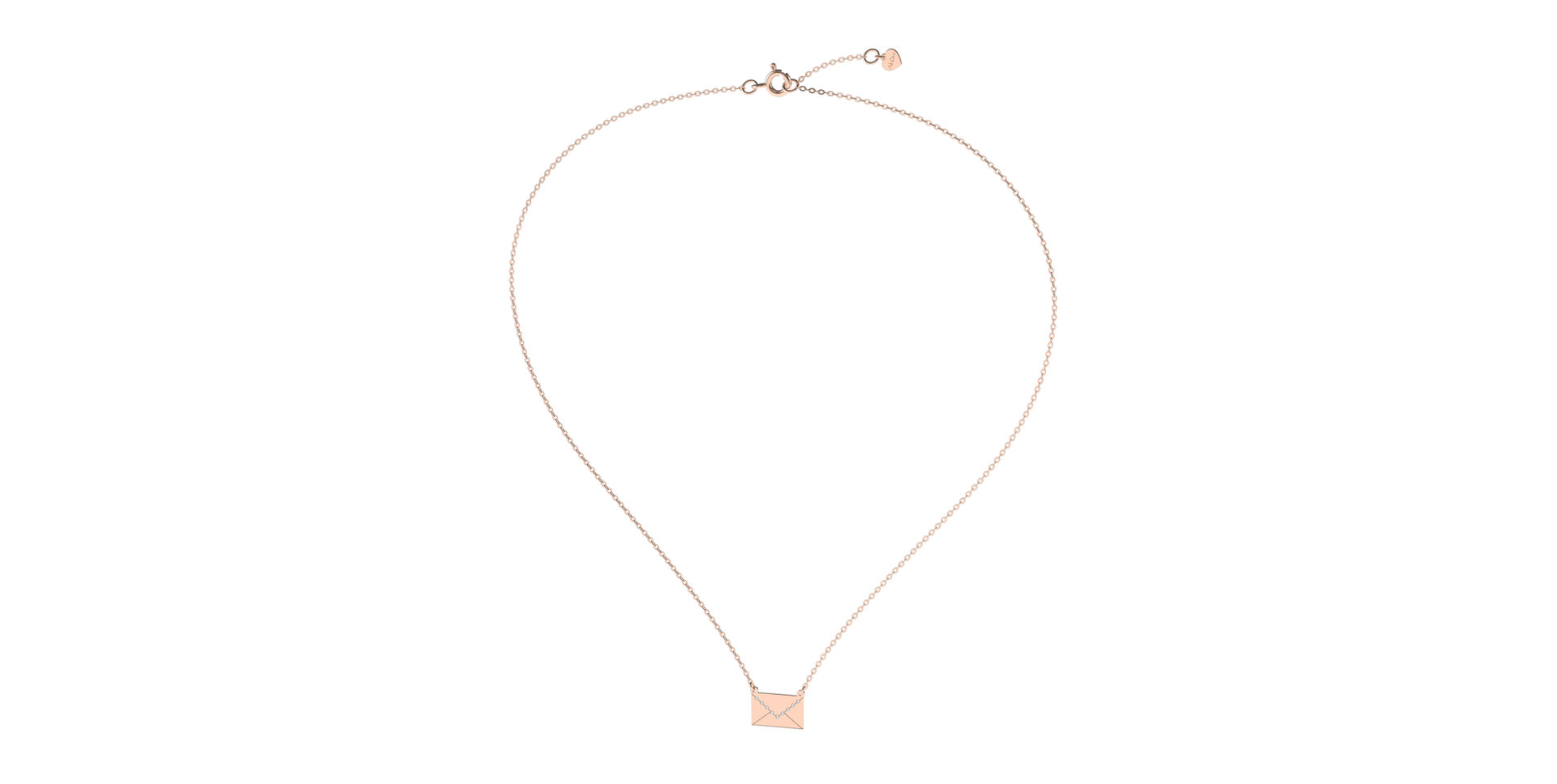 Diamond necklace Letter of Love