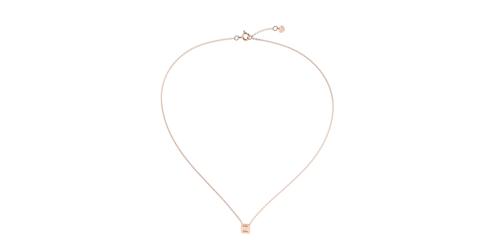 Diamond necklace Tell U, Love U