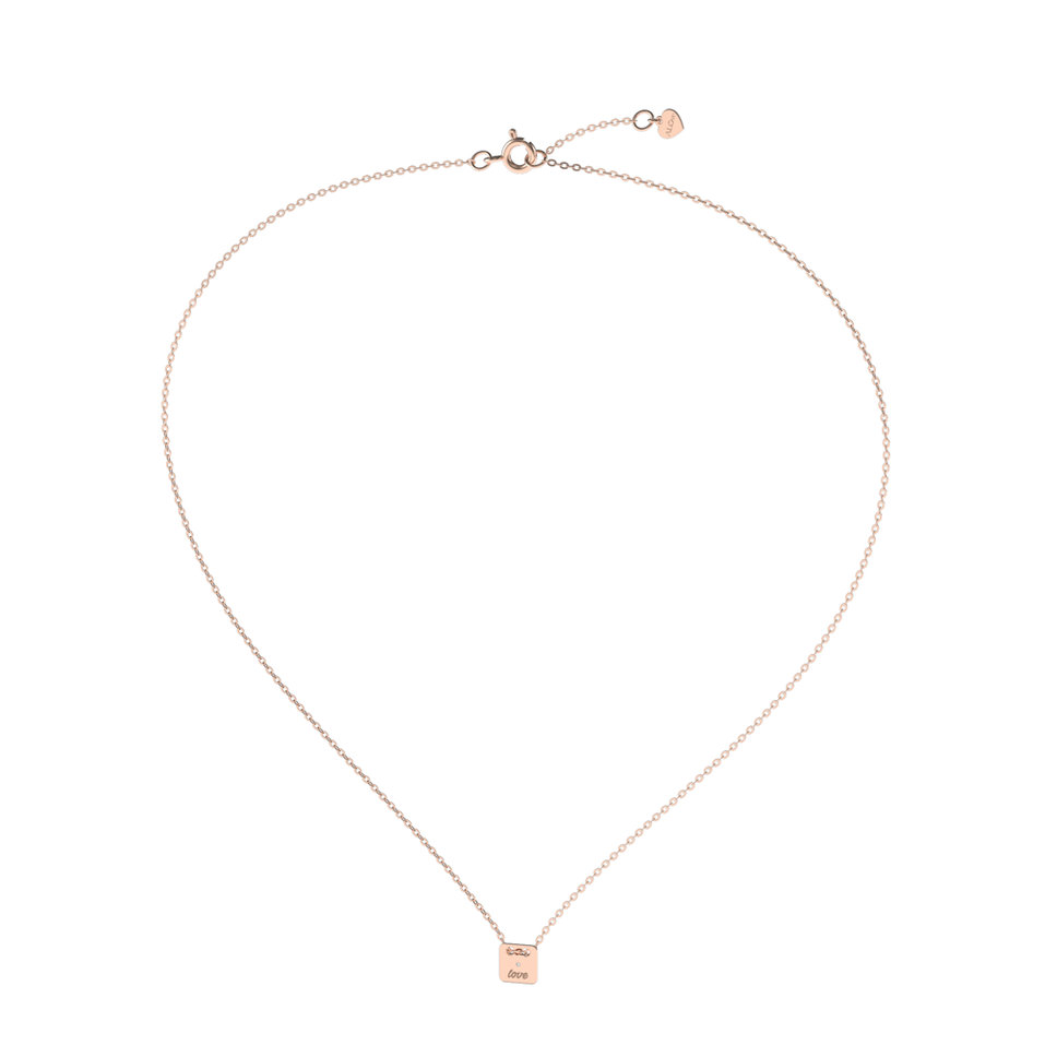 Diamond necklace Tell U, Love U