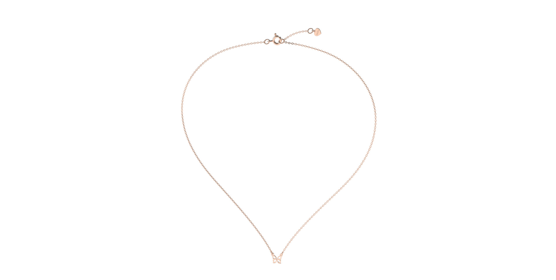 Diamond necklace Butterfly