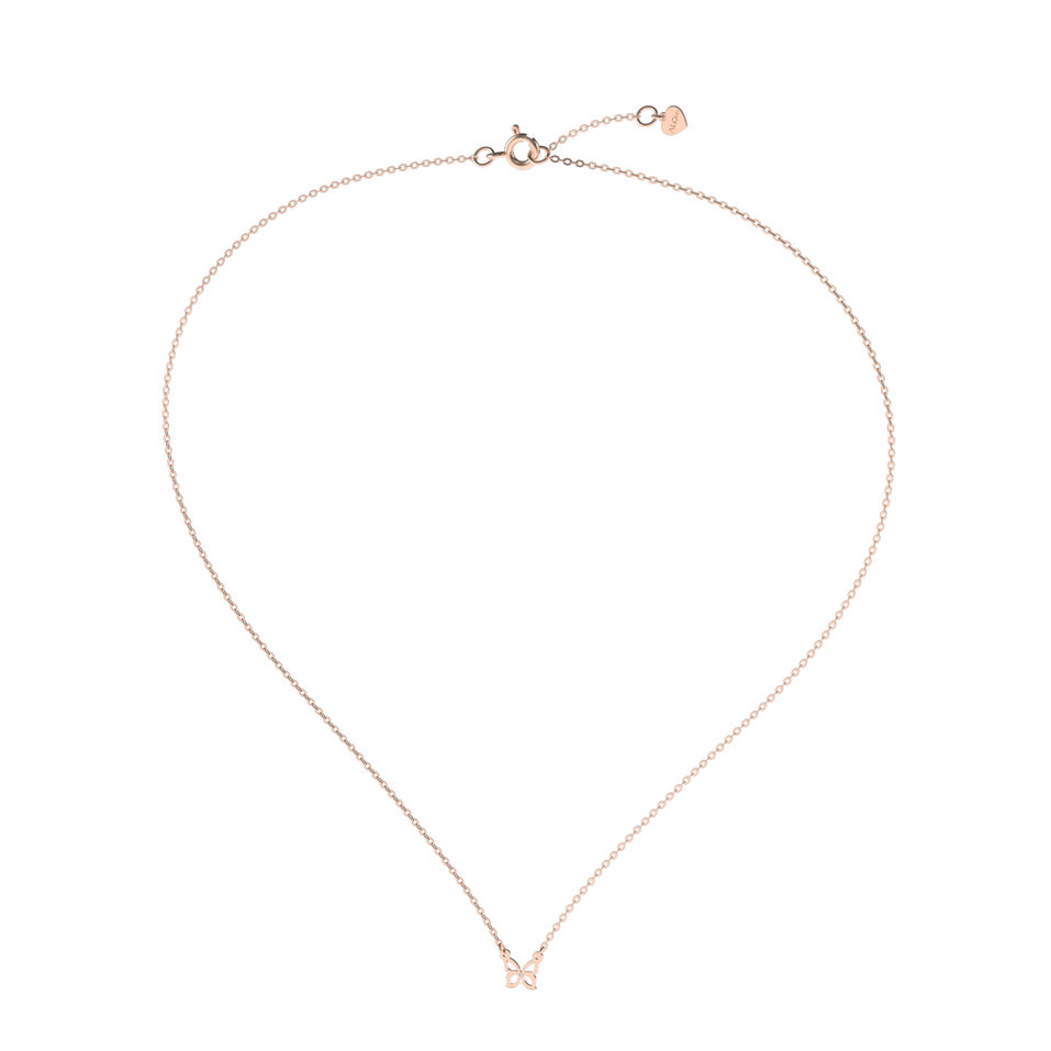 Diamond necklace Butterfly