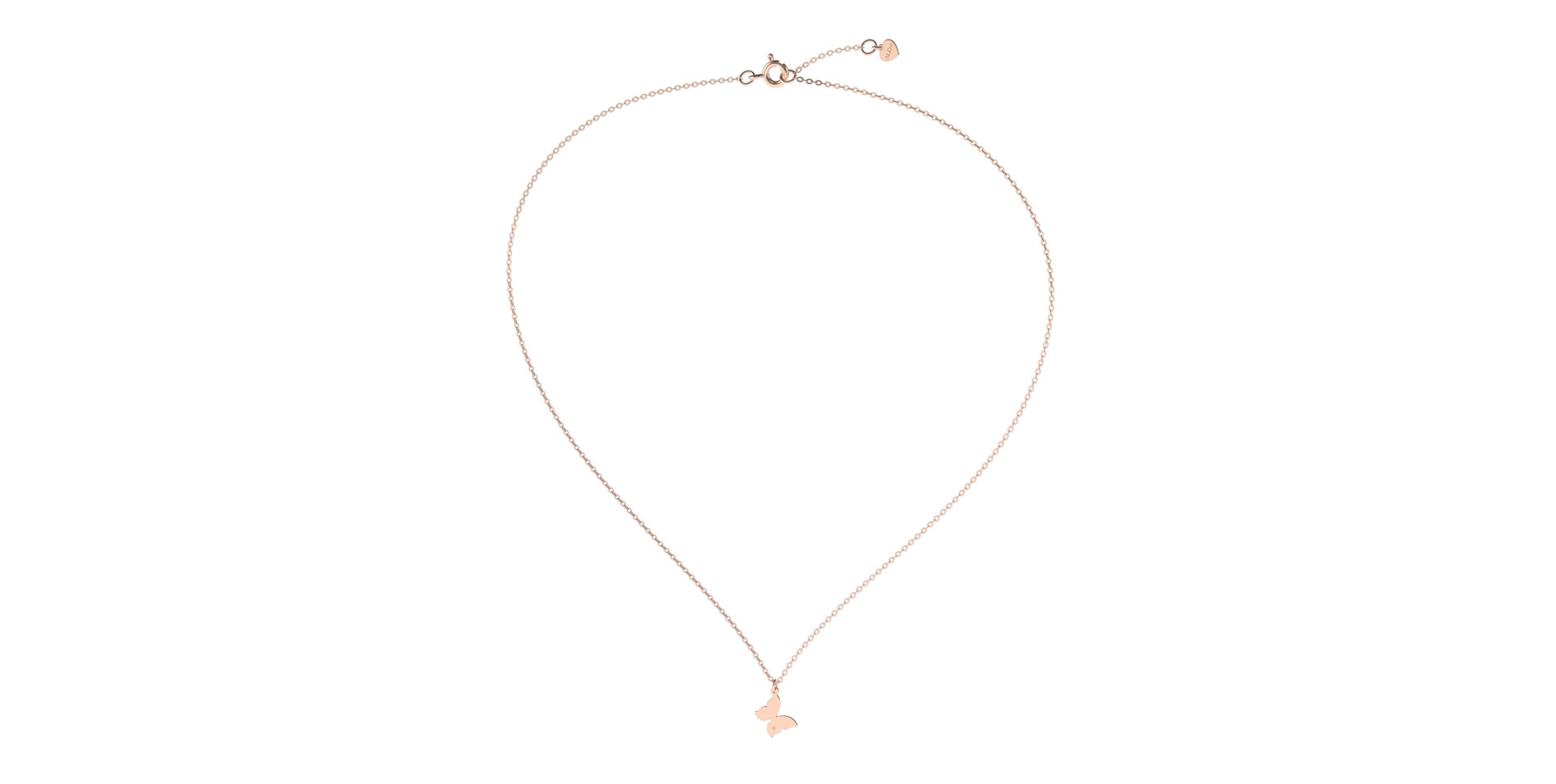 Diamond necklace Lovely Butterfly