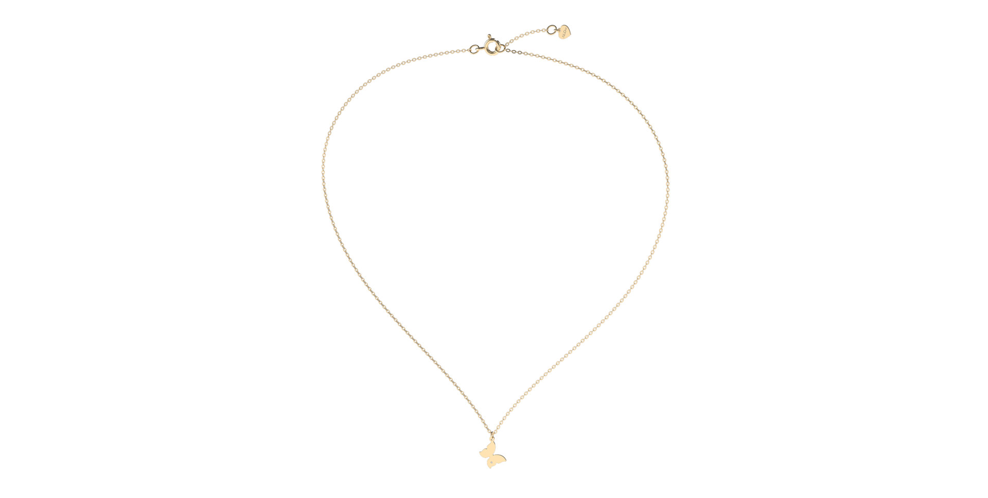 Diamond necklace Lovely Butterfly