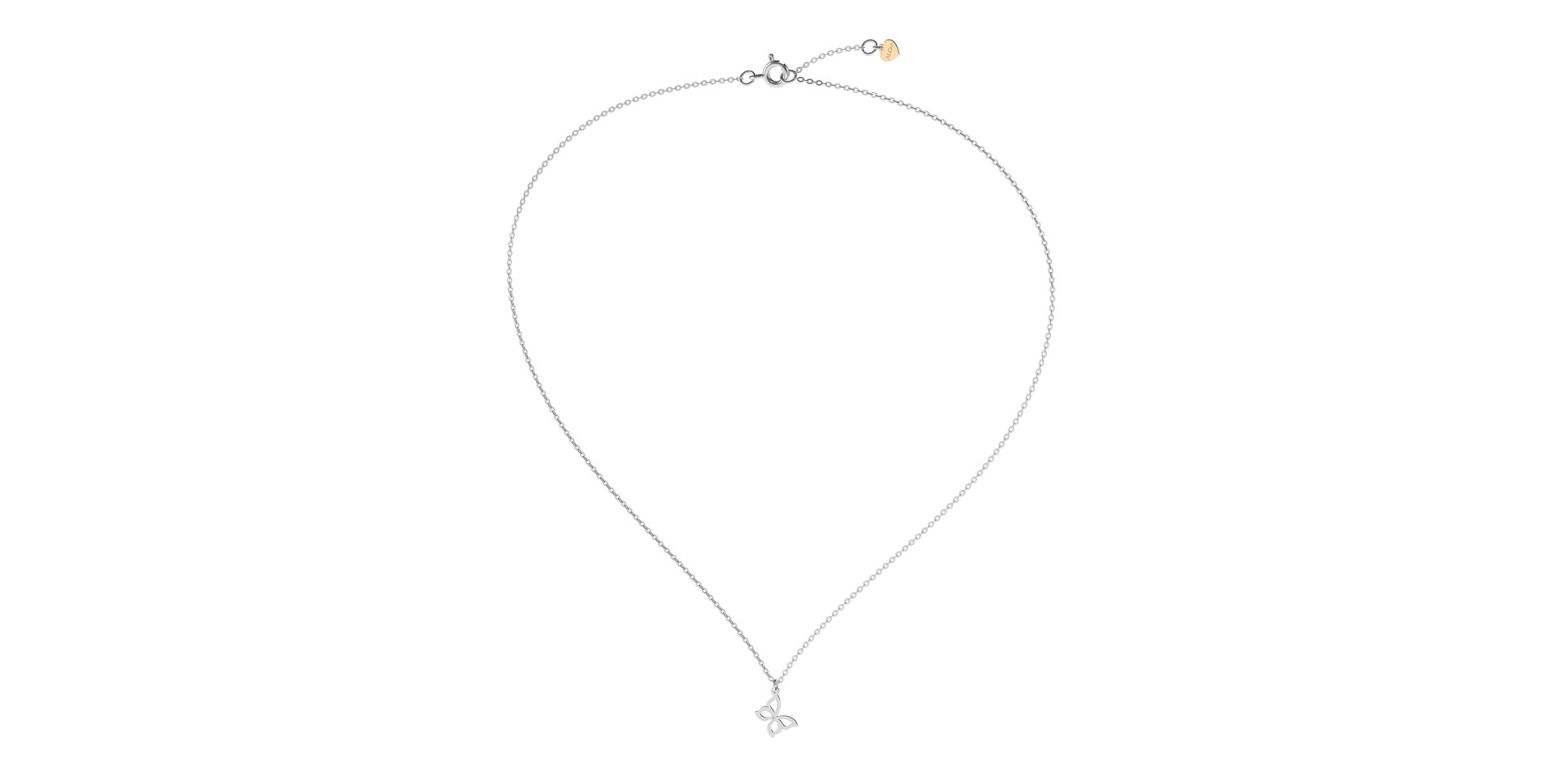 Diamond necklace Extraordinary Butterfly