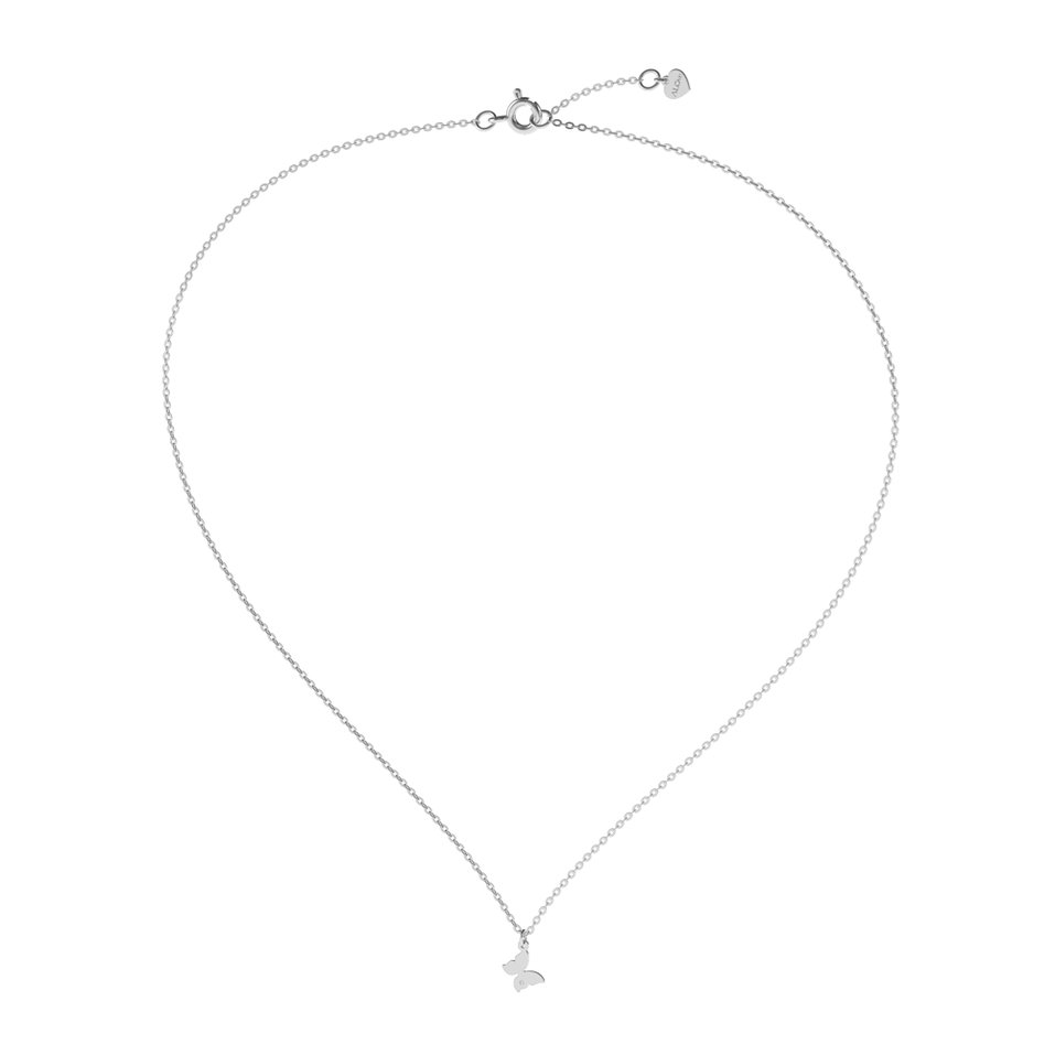 Diamond necklace Lovely Butterfly