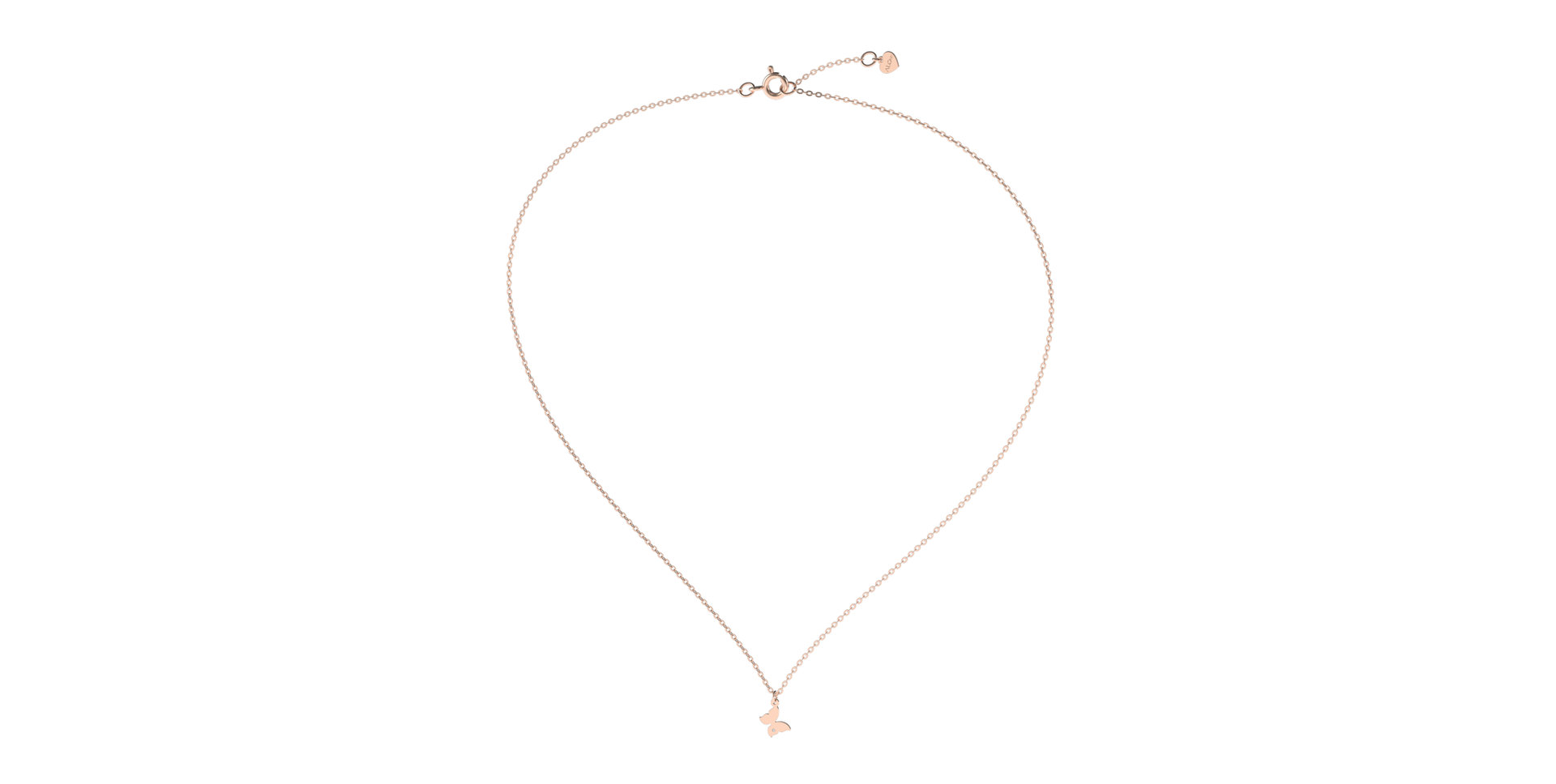 Diamond necklace Lovely Butterfly