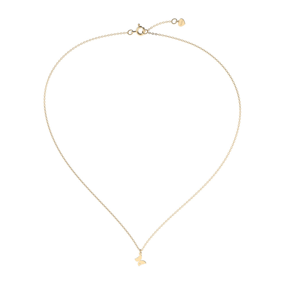 Diamond necklace Lovely Butterfly