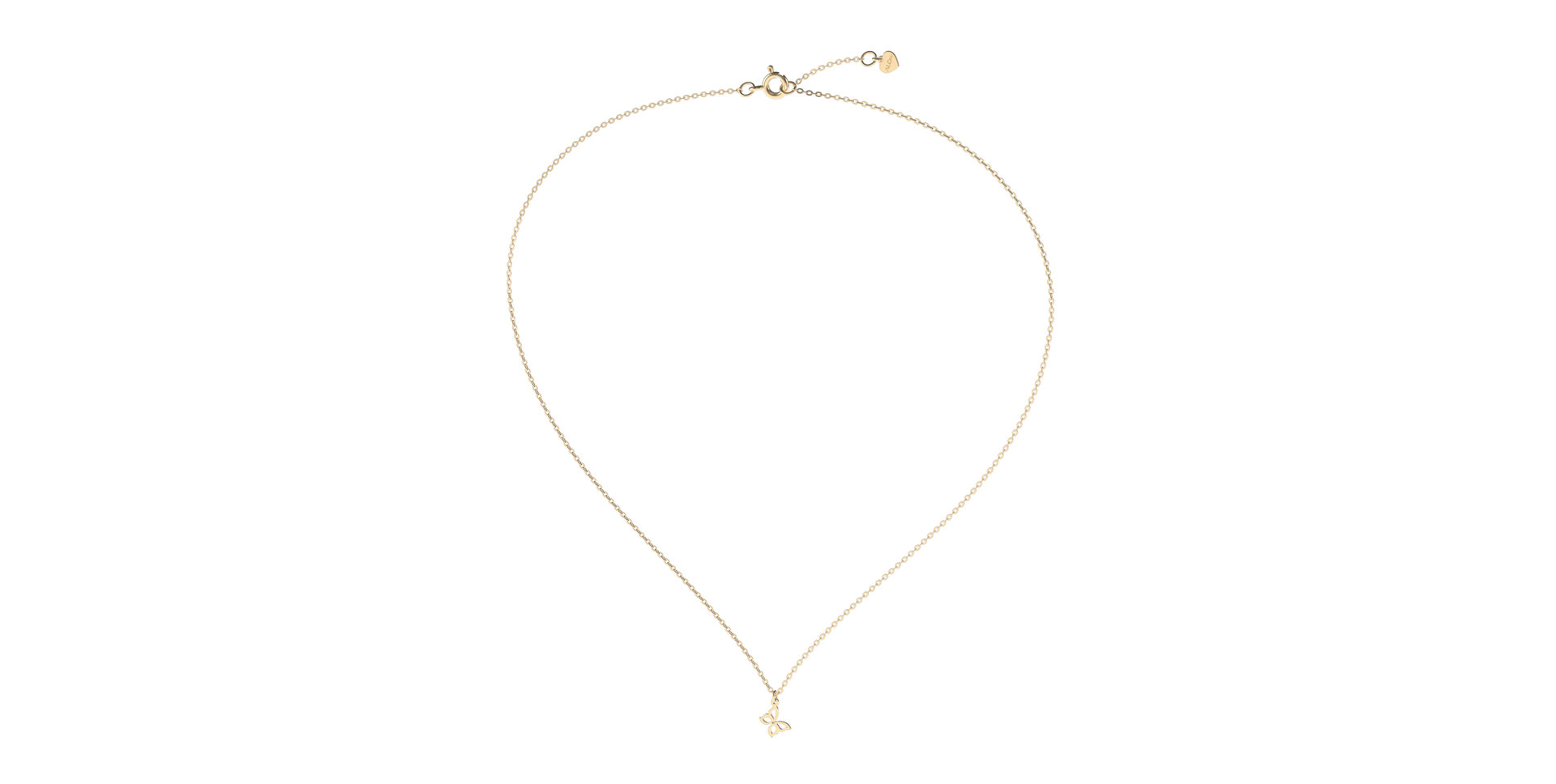 Diamond necklace Extraordinary Butterfly